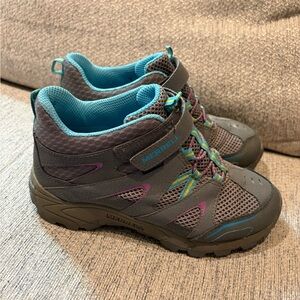 Merrell Kids' Gray and Teal hiking Boots